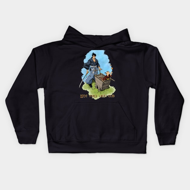 Warrior art illustration Kids Hoodie by Sparkledoom